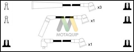 MOTAQUIP Комплект проводов зажигания LDRL1556