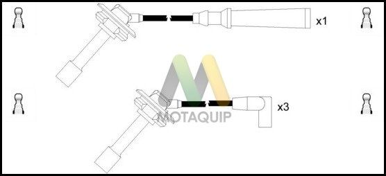 MOTAQUIP Комплект проводов зажигания LDRL1586