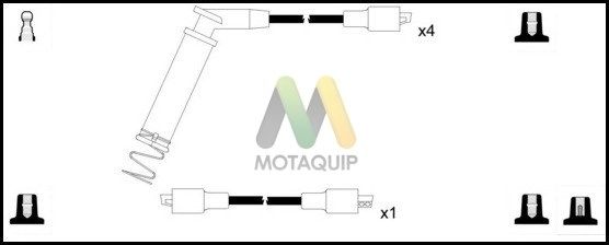 MOTAQUIP Комплект проводов зажигания LDRL1637