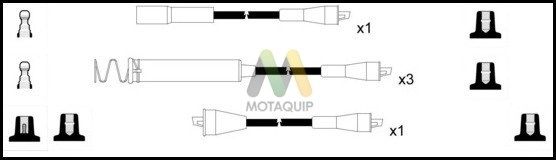 MOTAQUIP Комплект проводов зажигания LDRL1680