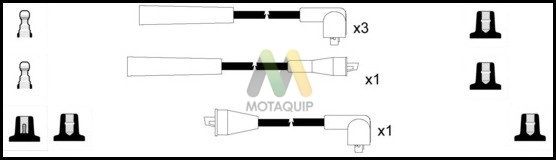MOTAQUIP Комплект проводов зажигания LDRL1778