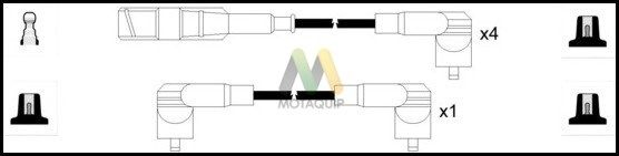 MOTAQUIP Комплект проводов зажигания LDRL1801