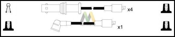 MOTAQUIP Комплект проводов зажигания LDRL1802