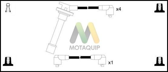 MOTAQUIP Комплект проводов зажигания LDRL188