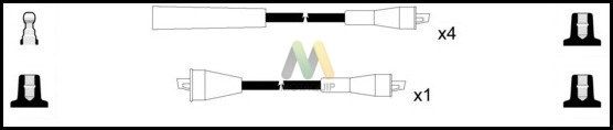 MOTAQUIP Комплект проводов зажигания LDRL230