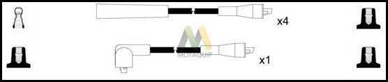 MOTAQUIP Комплект проводов зажигания LDRL231
