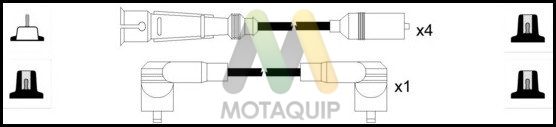 MOTAQUIP Комплект проводов зажигания LDRL321