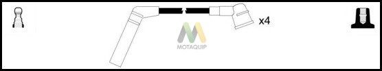 MOTAQUIP Комплект проводов зажигания LDRL367