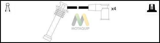 MOTAQUIP Комплект проводов зажигания LDRL823