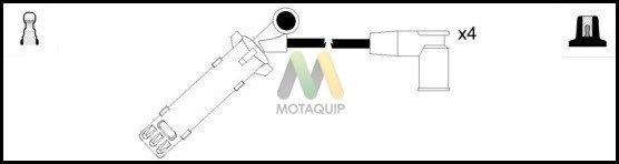 MOTAQUIP Комплект проводов зажигания LDRL825