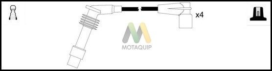 MOTAQUIP Комплект проводов зажигания LDRL855