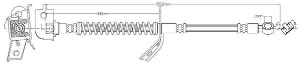 MOTAQUIP Тормозной шланг LVBH1485