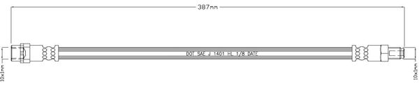 MOTAQUIP Тормозной шланг LVBH1621