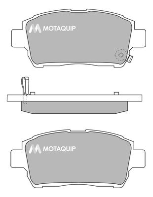 MOTAQUIP Комплект тормозных колодок, дисковый тормоз LVXL1012