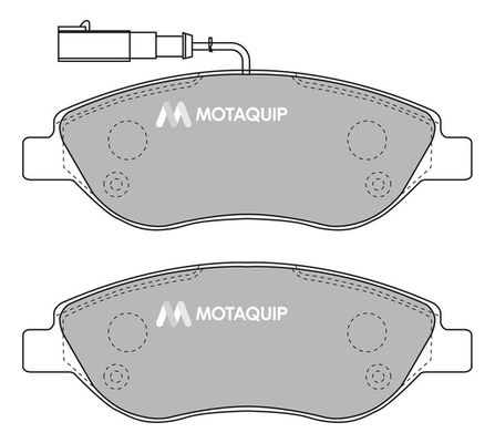 MOTAQUIP Комплект тормозных колодок, дисковый тормоз LVXL1041
