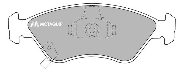 MOTAQUIP Комплект тормозных колодок, дисковый тормоз LVXL1052