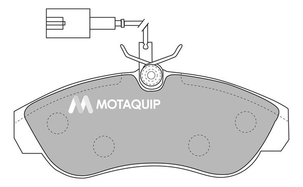 MOTAQUIP Комплект тормозных колодок, дисковый тормоз LVXL1090