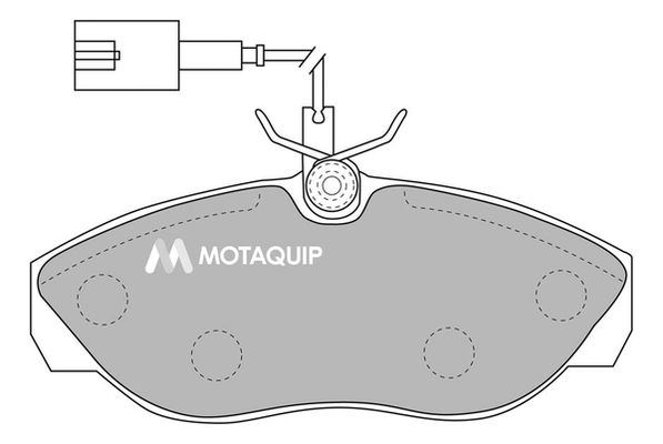 MOTAQUIP Bremžu uzliku kompl., Disku bremzes LVXL1091