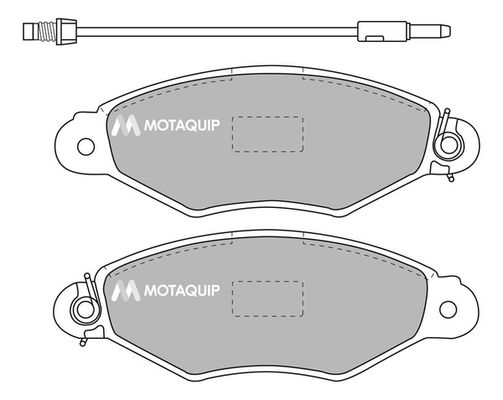 MOTAQUIP Комплект тормозных колодок, дисковый тормоз LVXL1094