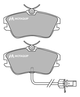 MOTAQUIP Комплект тормозных колодок, дисковый тормоз LVXL1128