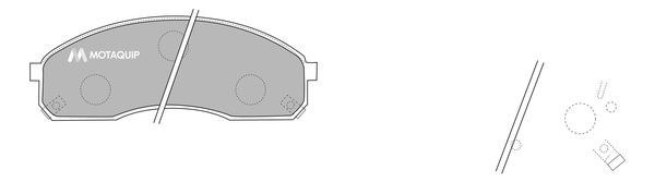 MOTAQUIP Комплект тормозных колодок, дисковый тормоз LVXL1151