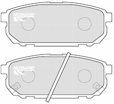 MOTAQUIP Комплект тормозных колодок, дисковый тормоз LVXL1202