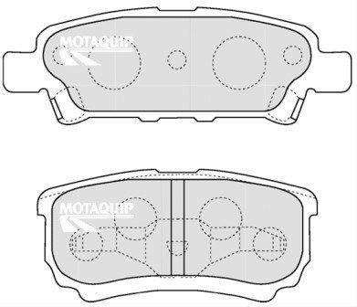 MOTAQUIP Комплект тормозных колодок, дисковый тормоз LVXL1218