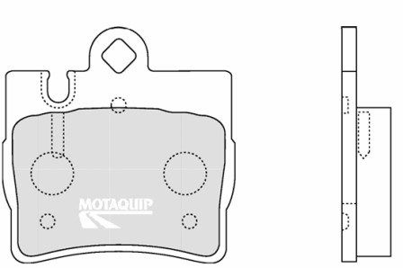 MOTAQUIP Bremžu uzliku kompl., Disku bremzes LVXL1235