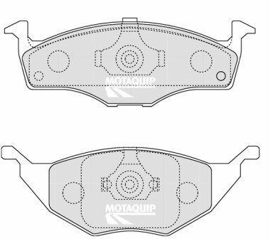 MOTAQUIP Комплект тормозных колодок, дисковый тормоз LVXL1253