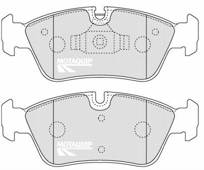 MOTAQUIP Комплект тормозных колодок, дисковый тормоз LVXL1259