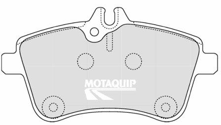 MOTAQUIP Комплект тормозных колодок, дисковый тормоз LVXL1268