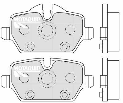 MOTAQUIP Комплект тормозных колодок, дисковый тормоз LVXL1278
