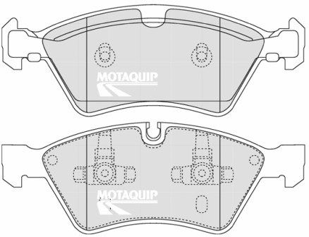 MOTAQUIP Комплект тормозных колодок, дисковый тормоз LVXL1329