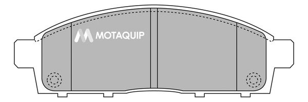 MOTAQUIP Комплект тормозных колодок, дисковый тормоз LVXL1336