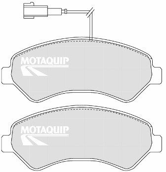 MOTAQUIP Комплект тормозных колодок, дисковый тормоз LVXL1339