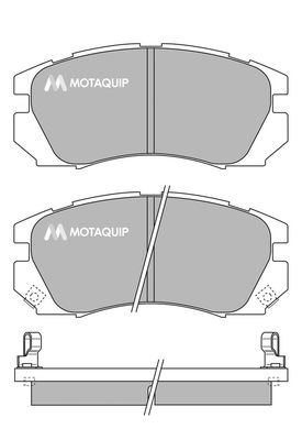 MOTAQUIP Комплект тормозных колодок, дисковый тормоз LVXL134
