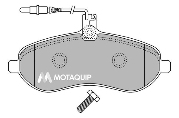 MOTAQUIP Комплект тормозных колодок, дисковый тормоз LVXL1342