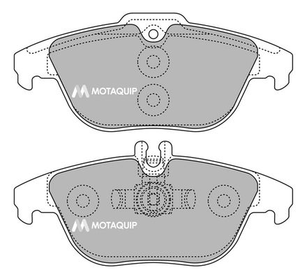 MOTAQUIP Комплект тормозных колодок, дисковый тормоз LVXL1425