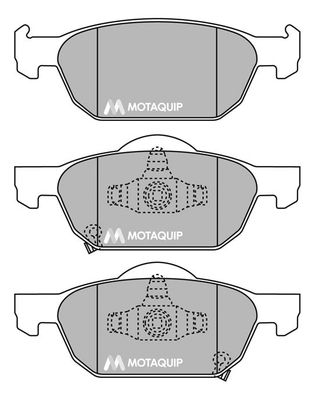 MOTAQUIP Комплект тормозных колодок, дисковый тормоз LVXL1443