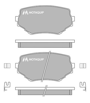MOTAQUIP Комплект тормозных колодок, дисковый тормоз LVXL161