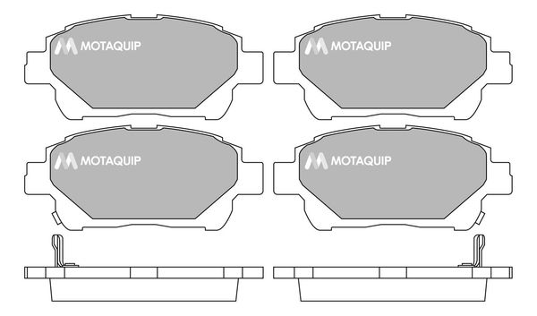 MOTAQUIP Комплект тормозных колодок, дисковый тормоз LVXL1713