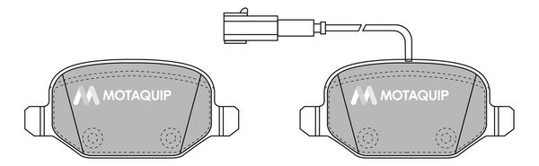 MOTAQUIP Комплект тормозных колодок, дисковый тормоз LVXL1721