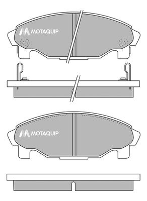 MOTAQUIP Комплект тормозных колодок, дисковый тормоз LVXL201