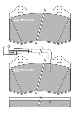 MOTAQUIP Комплект тормозных колодок, дисковый тормоз LVXL245