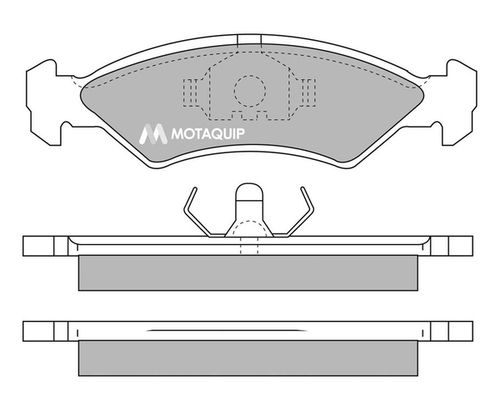 MOTAQUIP Комплект тормозных колодок, дисковый тормоз LVXL310