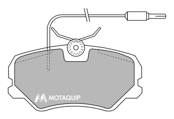 MOTAQUIP Комплект тормозных колодок, дисковый тормоз LVXL311