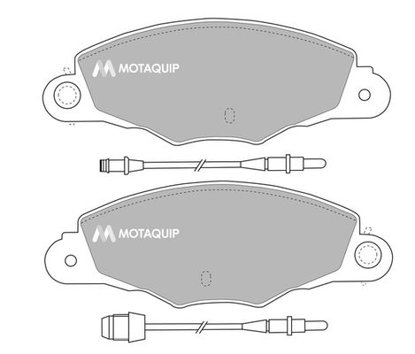 MOTAQUIP Комплект тормозных колодок, дисковый тормоз LVXL319