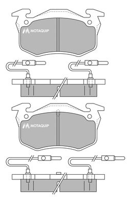 MOTAQUIP Комплект тормозных колодок, дисковый тормоз LVXL323