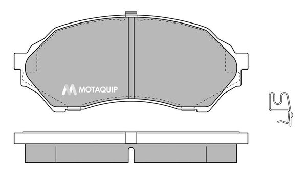 MOTAQUIP Комплект тормозных колодок, дисковый тормоз LVXL338