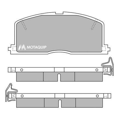 MOTAQUIP Комплект тормозных колодок, дисковый тормоз LVXL353